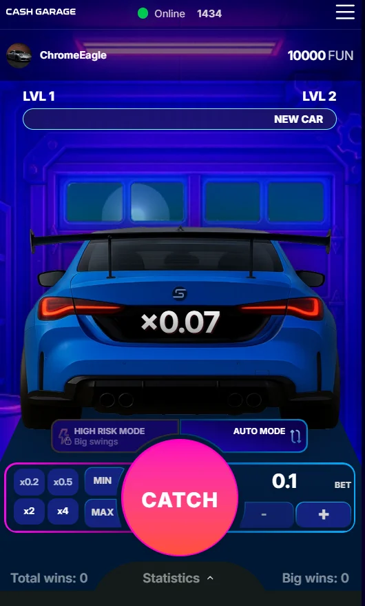 Cash Garage Swipe Game