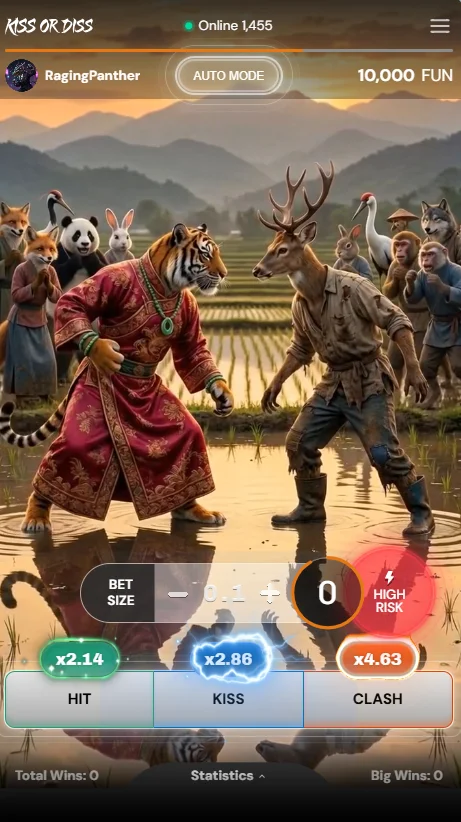 Kiss or Diss Swipe Game